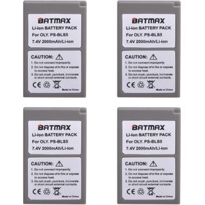 Batmax PS-BLS5 BLS50 Batterij + Lcd Dual Oplader Voor Olympus Pen E-PL2, E-PL5, E-PL6, E-PL7, e-PM2, OM-D E-M10, E-M10 Ii, Stylus1