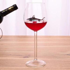 Creatieve Rode Wijn Glas Shark Beker Cocktail Champagne Cup Bar Ktv Party Grappige Glaswerk Thuis Keuken Decoratieve Glazen 300Ml