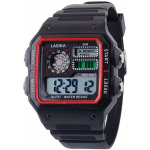 LASIKA Mode Sport Kinderen Digitale Horloge Multifunctionele Leisure Horloge Vierkante Wild Elektronische Duurzaam Studenten Horloges