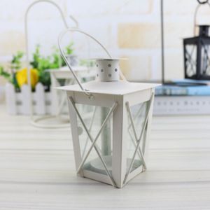 Zwart/Wit Romantische Romantische Kandelaar Retro Opknoping Lantaarn Lamp Decor Voor Diner Thuis