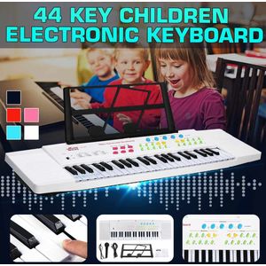 44 toetsen Digitale Elektronische Keyboard Piano met Mini Microfoon Muziek Stand voor Kinderen Muziek Verlichting