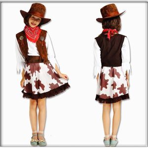 Halloween Party Cowboy Pak Voor Grown-Up Jongen En Meisje Cowgirl Cosplay Westerse Jurk Dress Up Carnaval Pak Kid kleding