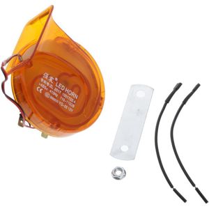 115DB 12V Electric Snail Horn ABS For Car Motorcycle Accessories Orange