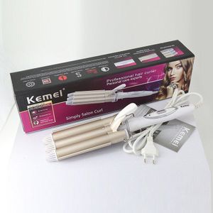 Professionele Keramische Triple Krultang Haarstyler Haar Waver Hair Styling Tools 110-220V Elektrische Haar Krultang curling krultang fohn borstel hair curler krultang en stijltang kappers benodigdheden dyson airwraps