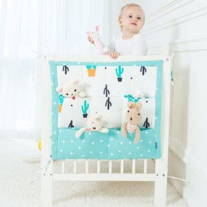 Baby Opknoping Opbergtas Baby Crib Organizer Pasgeboren Speelgoed Luier Pocket Voor Crib Bedding Set Baby Bed Katoen Accessoires PJ-006