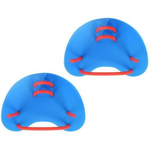 2 Pcs Zwemmen Training Peddels Siliconen Duiken Hand Paddle Zwemvliezen Handschoenen Verstelbare Zwembad Duiken Hand Handschoenen Vinnen