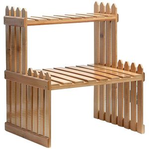 Plant Planken Bloem Tuin Rack Stand Bloem Display Stand Bamboe Display Stand Bamboe Plank Standhouder Opslag Multifuncti