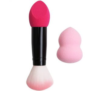 1 Set Makeup Brush Beauty Sponge Cosmetic Puff 2 Heads Blusher Brush Makeup Blender Powder Make Up Beauty Tools