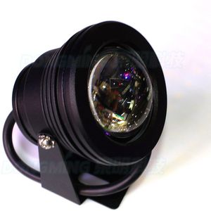 10 w onderwater led-verlichting IP68 Koel Wit/Warm Wit LED onderwater zwembad licht 12 V Zwart Lichaam bolle Lens