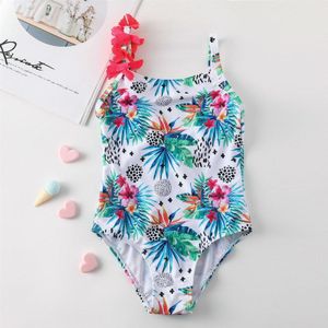 Meisjes Badpak Een Stuk Bloemen Badpak 2-8 Jaar kinderen Badmode Een Stuk Kids Beachwear Badpak g1-CZ961