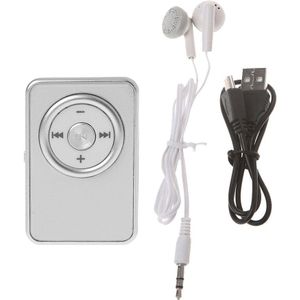 MP3 Mini Clip Muziek Media MP3 Speler Ondersteuning Tf Micro Sd-kaart Met Oortelefoon Usb-kabel