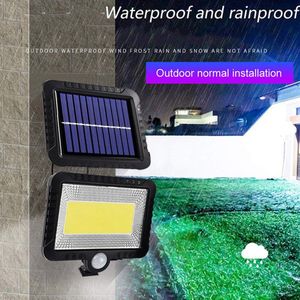 56 Led Pathway Solar Power Light Pir Motion Sensor Outdoor Wandlamp Waterdicht Energiebesparing Outdoor IP65 Solar Beveiliging Licht #