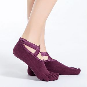 Vrouwen Dans Sokken Meisjes Yoga Sokken Siliconen Antislip Pilates Barre Ademende Sport Dans Sokken Katoen Sok Slippers