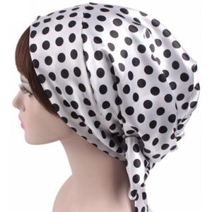 Head Cover Satin Turban Wrap Headscarf Silk Night Sleep Cap Hair Bonnet Hat