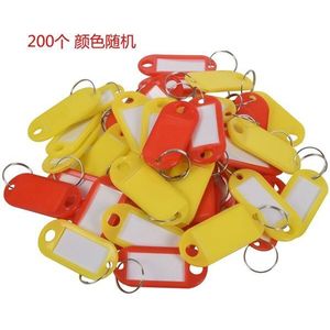 100Pcs Kleur Willekeurige Sleutelhanger Tags