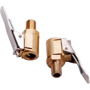 1 Pc Auto Auto Messing 8Mm Tyre Wheel Tire Air Chuck Inflator Pomp Valve Clip Clamp Connector Adapter Auto band Reparatie Tools