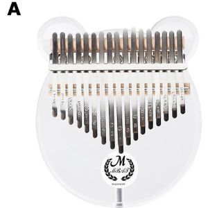 17-Tone Crystal Thumb Piano Met Eq Kalimba Acryl Prestaties Vinger Luidsprekers Aansluitbaar Benodigdheden Voor Professionele Piano