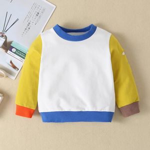 Baby Boy Kleding Herfst Sweatshirt Trendy Colorblock Jongen Tops Kinderen Kids Shirt
