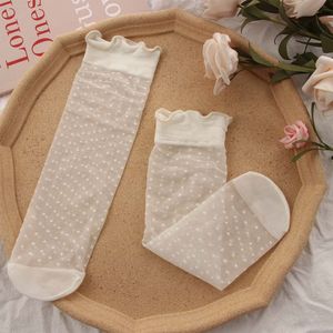 Zomer Transparante Buis Sokken Aardbei Lolita Stijl Kant Sokken Vrouwelijke Japanse Leuke Ademend Ins College Stijl Kousen