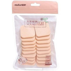 20 Stks/pak Make-Up Spons Poederdons Foundation Teint Puff Spons Nat En Droog Gebruik Cosmetische Facial Sponzen Soft Make Tool