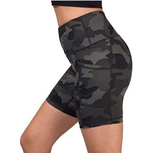 40 @ Fitness Leggings Vrouwen Workout Shorts Scrunch Booty Gym Yoga Korte Camouflage Zakken Leggings Spodnie Damskie Voor Indoor