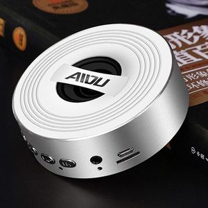 Draadloze Bluetooth Speaker Metalen Mini Draagbare Subwoof Sound met Mic TF Card FM Radio AUX MP3 Muziek Spelen Luidspreker
