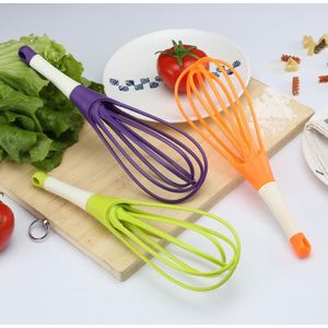 Gewicht: 57G Willekeurige Kleur Haar Apparaat Bakken Tools Frother Eggbeater Food Grade Plastic 30*2*2 Cm Koken thuis Ei Garde