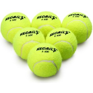 Pak Van 6/12 Tennisballen Met Mesh Bag Drukloze Rubber Bounce Training Praktijk Tennis Ballen Sport Huisdier Speelgoed
