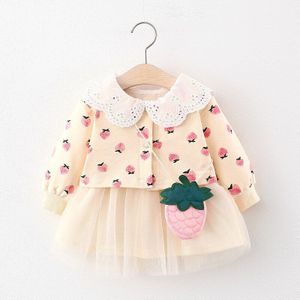 Herfst Baby Meisje Jurk Kleding Lange Mouw Prinses Jurken Casual Peuter Jurken Voor Meisjes Verjaardag Kleding