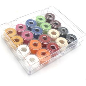 Plastic Spoelen Voor Thuis Handwerk Accessoires Kleurrijke Naaigaren + Plastic 20 Klossen Naaimachine