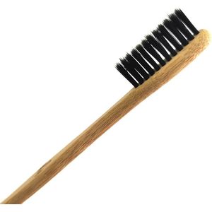 3 Stijl Bamboe Houtskool Tandenborstel Biologisch Afbreekbaar Tanden Borstel Leuning Borstel/Wave Vorm Teethbrush Matige Hardheid/Platte Borstel