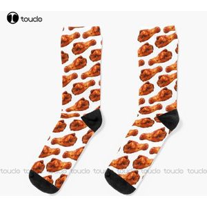 Buffalo Kip Vleugel Patroon Sokken Groene Baseball Sokken Kerstmis Nieuwjaar Thanksgiving Dag Unisex Volwassen Tiener Jeugd Sokken