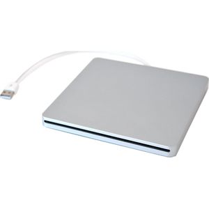 Externe Usb Dvd Case Voor Macbook Pro Sata Harde Schijf Dvd Super Multi Slot Heeft Aluminium Look Zilver