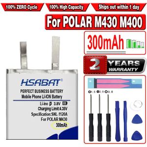 Hsabat 600Mah Batterij Voor Polar M430 M400 Gps Sport Horloge Li-Polymeer Oplaadbare Accumulator Vervanging