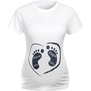 Sagace Tees Vrouwen Korte Mouw Moederschap Kleding Zwangere Moederschap Cartoon Print T-shirt Top Kleine Voeten Fun Apl17