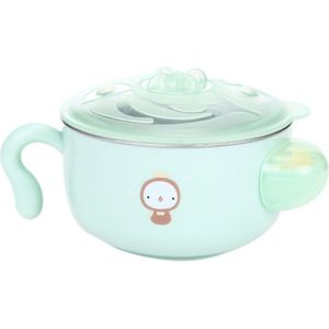 Babyvoeding Kom Roestvrij Staal Cartoon Thermische Isolatie Gerechten Melk Soep Kids Training Bowls Warm Servies