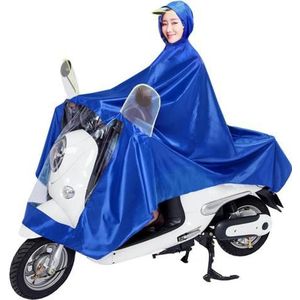 Unisex Elektrische Motorfiets Rijden Regendicht Hooded Regenjas Regen Poncho Cover