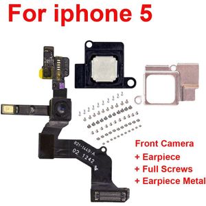 1Set Volledige Schroeven + Oortelefoon + Metalen + Front Camera Rechts Proximity Sensor Flex Met Mic Vergadering Voor IPhone5 5C 5S 6 6S 4.7 "& 5.5"
