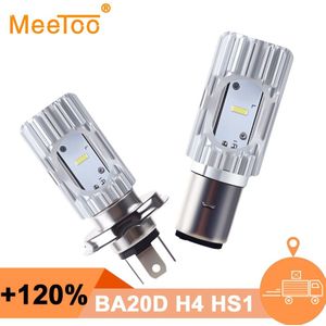 H4 Led Ba20d Motorfiets Koplamp Lampen Led H4 HS1 Ba20d Koplampen 12V 6500K Hi/Lo 4800lm Motor verlichting Voor Scooter Vespa Honda