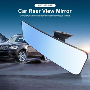 Anti-Glare Gebogen Achteruitkijkspiegel Algemene Auto 360 Rotatie 1200R Breidt De Gezichtsveld Anti Glare Zuignap blauw Spiegel