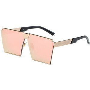 Vrouwen Zonnebril Unieke Oversize Shield UV400 Gradiënt Vintage Brillen Lady