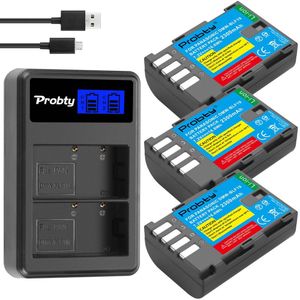 Probty 4 Stuks 2300Mah DMW-BLF19 Dmw BLF19 BLF19E DMW-BLF19e DMW-BLF19PP Batterij + Lcd Dual Usb Oplader Voor Panasonic Lumix GH3 GH4