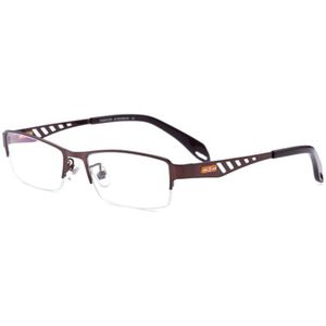 Mode Brillen Frame Voor Mannen Brillen Optische Semi-Randloze Legering Man Bril Frame Half Velg Recept Bril