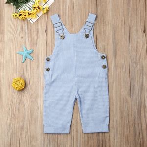 Pudcoco Lente Herfst Leuke Gestreepte Baby Kids Jongens Meisjes Peuter Denim Jeans Overalls Jurk Rok Kleding 0-24 maanden