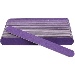 100 stuks Dubbelzijdig Nail File Kleurrijke Houten Nail Buffer 180/240 nagelvijl Blok Dikke Stok Nagelvijl Bestanden Voor Manicure