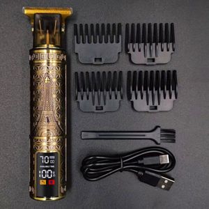 T9 Kapper Tondeuse Dicht Bij 0Mm Haar Snijmachine Scheren Lcd Display Trimmer Voor Mannen Elektrisch Scheerapparaat Baard trimmer Wmark