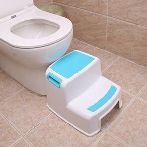2 Stap Kruk Voor Kinderen-Kinderen, peuter Kruk Met Antislip Soft Grip Voor Veiligheid Badkamer Wc Zindelijkheidstraining Kruk