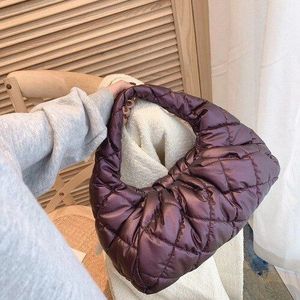 Vrouwen Katoen Donzen Tas Mode Crossbody Messenger Bag Handtas Ruimte Pad Winter Zacht Ruimte Katoen Schouder Draagtas