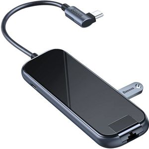 Baseus Multi USB HUB Type C naar HDMI RJ45 USB 3.0 Power Adapter Voor MacBook Pro Air Huawei Dock 6 poort USB-C USB HUB Splitter Hab