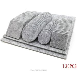 80/130Pcs Meubels Stoel Tafel Been Zelfklevende Vilt Houten Vloer Protectors Anti Scratch Bescherm Pads S17 20